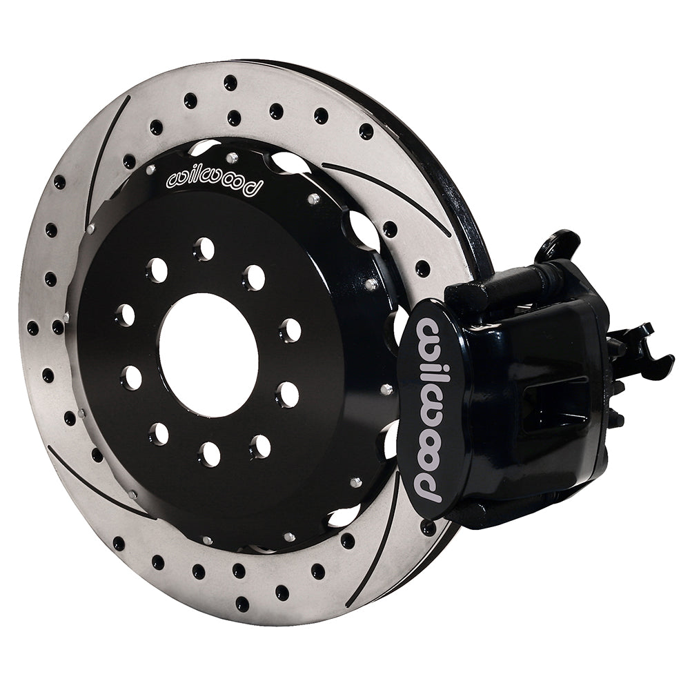Wilwood Combination Parking Brake Rear Kit 12.88in Drilled 2005-2014 Mustang