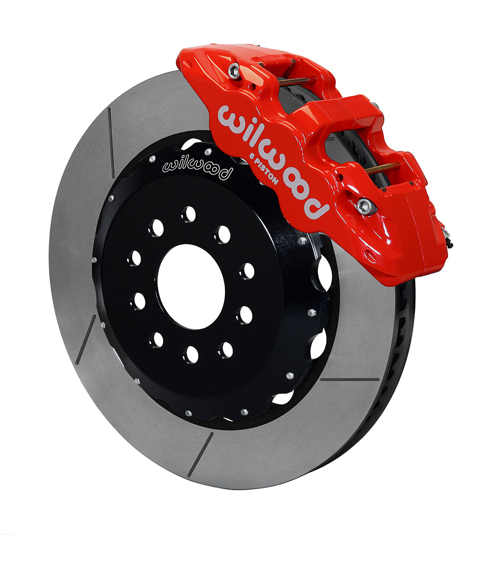 Wilwood AERO6 Front Hat Kit 14.00 Red 2005-2014 Mustang