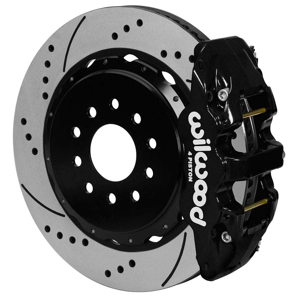 Wilwood AERO4 Rear Kit 14.00in Drilled 97-04 Corvette C5/Z06 05-13 C6