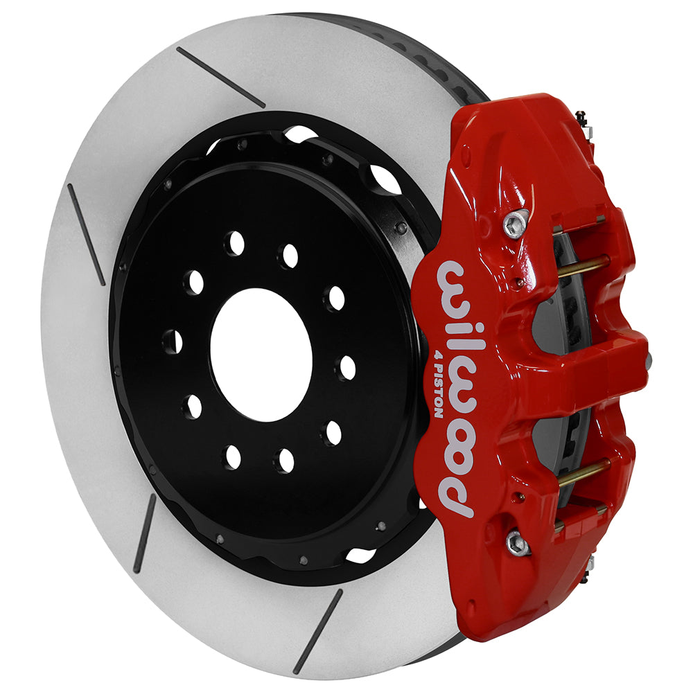 Wilwood AERO4 Rear Kit 14.00in Red 97-04 Corvette C5/Z06 05-13 C6