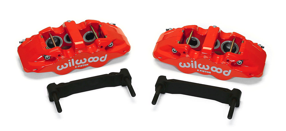 Wilwood AERO6 Front Caliper & Bracket Kit 97-13 C5/C6 Corvette w/ OEM HD/Z51 Rotors