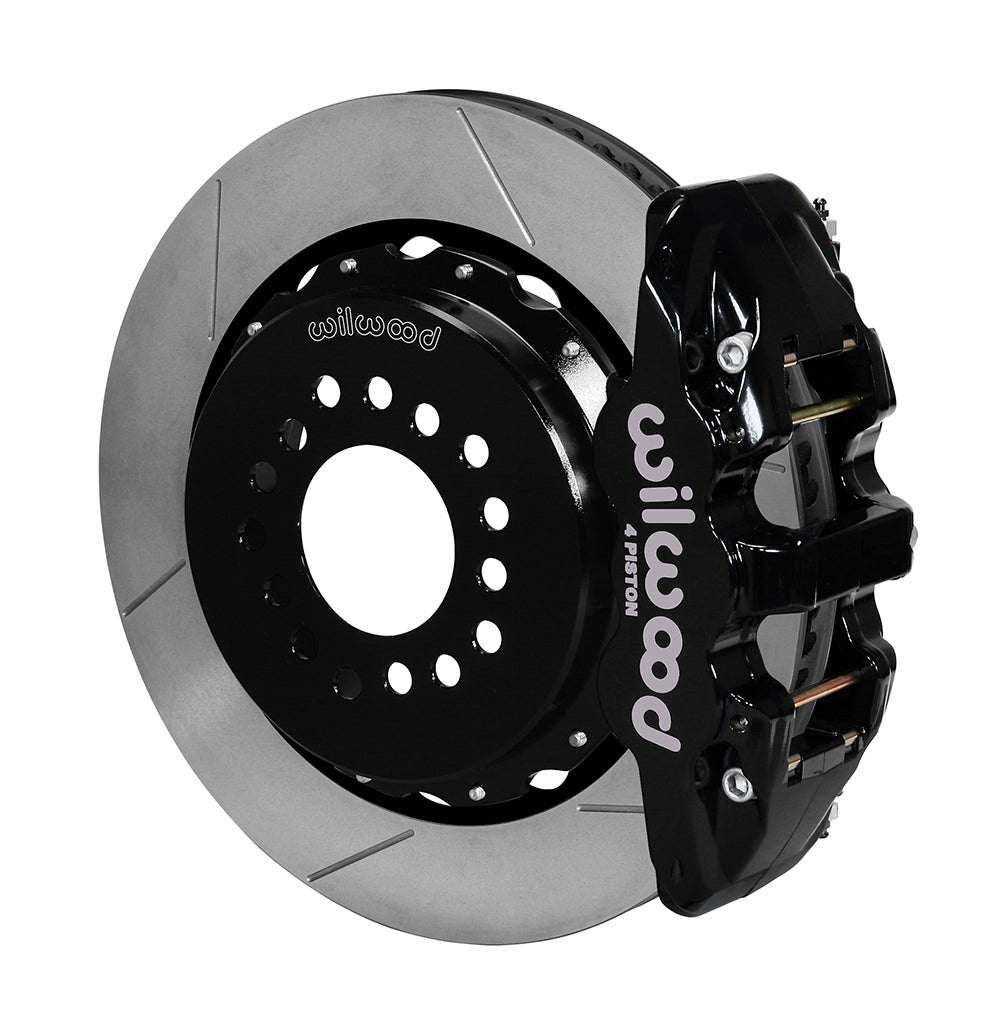 Wilwood AERO4 Rear Kit 14.00 2005-2014 Mustang w/ BMR Suspn. w/Lines