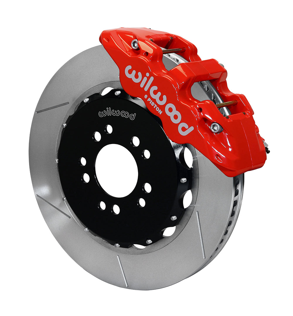 Wilwood AERO6 Front Hat Kit 14.25 Red 2014-Up Corvette C7 w/Lines