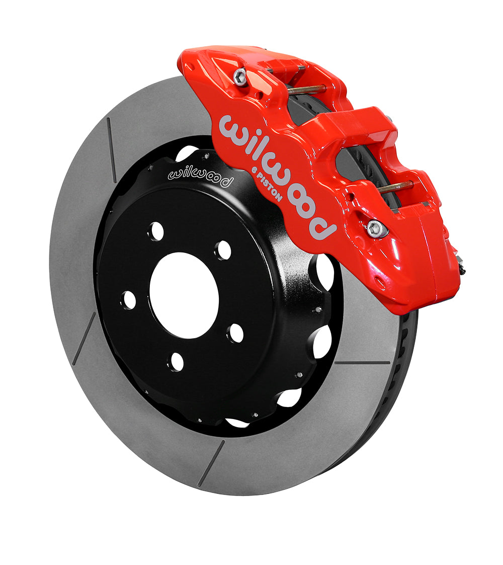 Wilwood AERO6 Front Hat Kit 14.00 Red 15-23 Mustang w/Lines