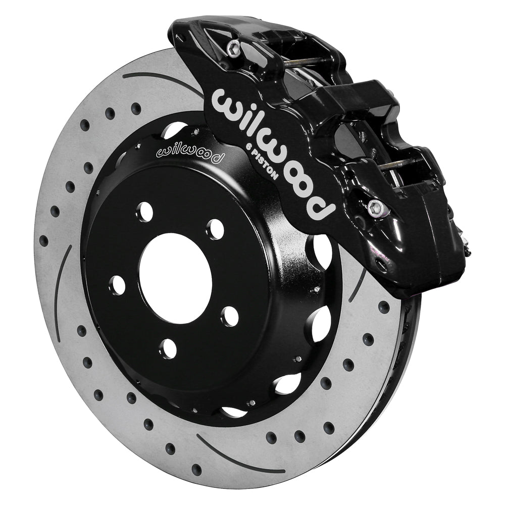 Wilwood AERO6 Front Hat Kit 15.00 Drilled 15-23 Mustang w/Lines