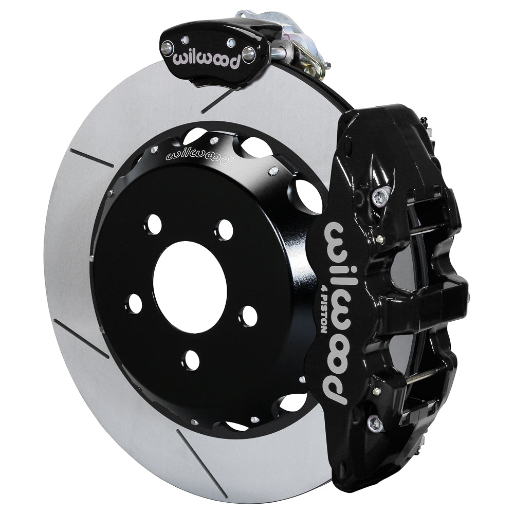 Wilwood AERO4 / MC4 Rear Kit 14.00 15-23 Mustang w/Lines & Cables
