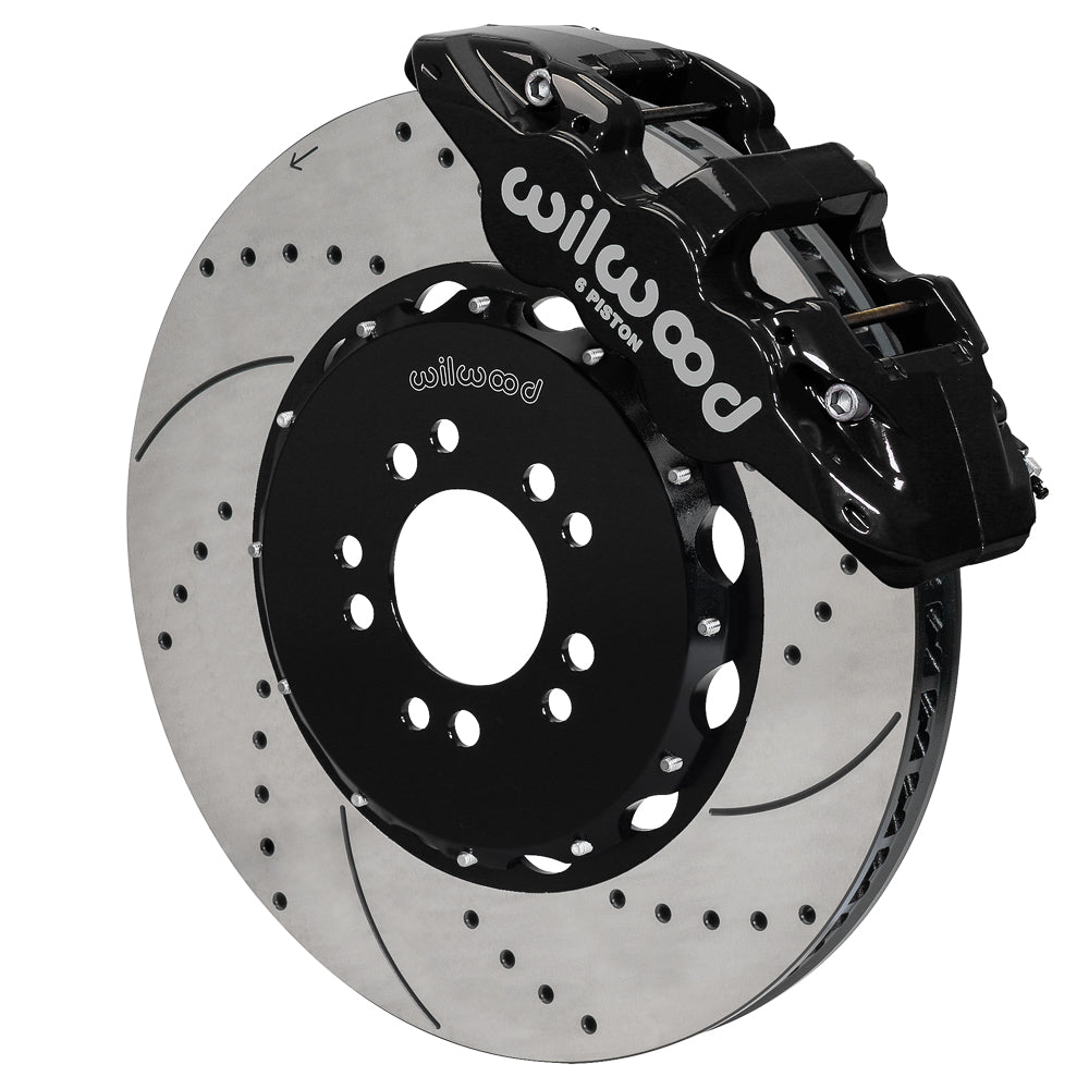 Wilwood AERO6 Front Hat Kit 15.00 Drilled 2014-up Corvette C7 w/Lines