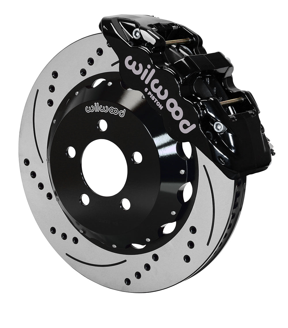 Wilwood AERO6 Front Hat Kit 14.25 Drilled 2014-Up Challenger w/Lines