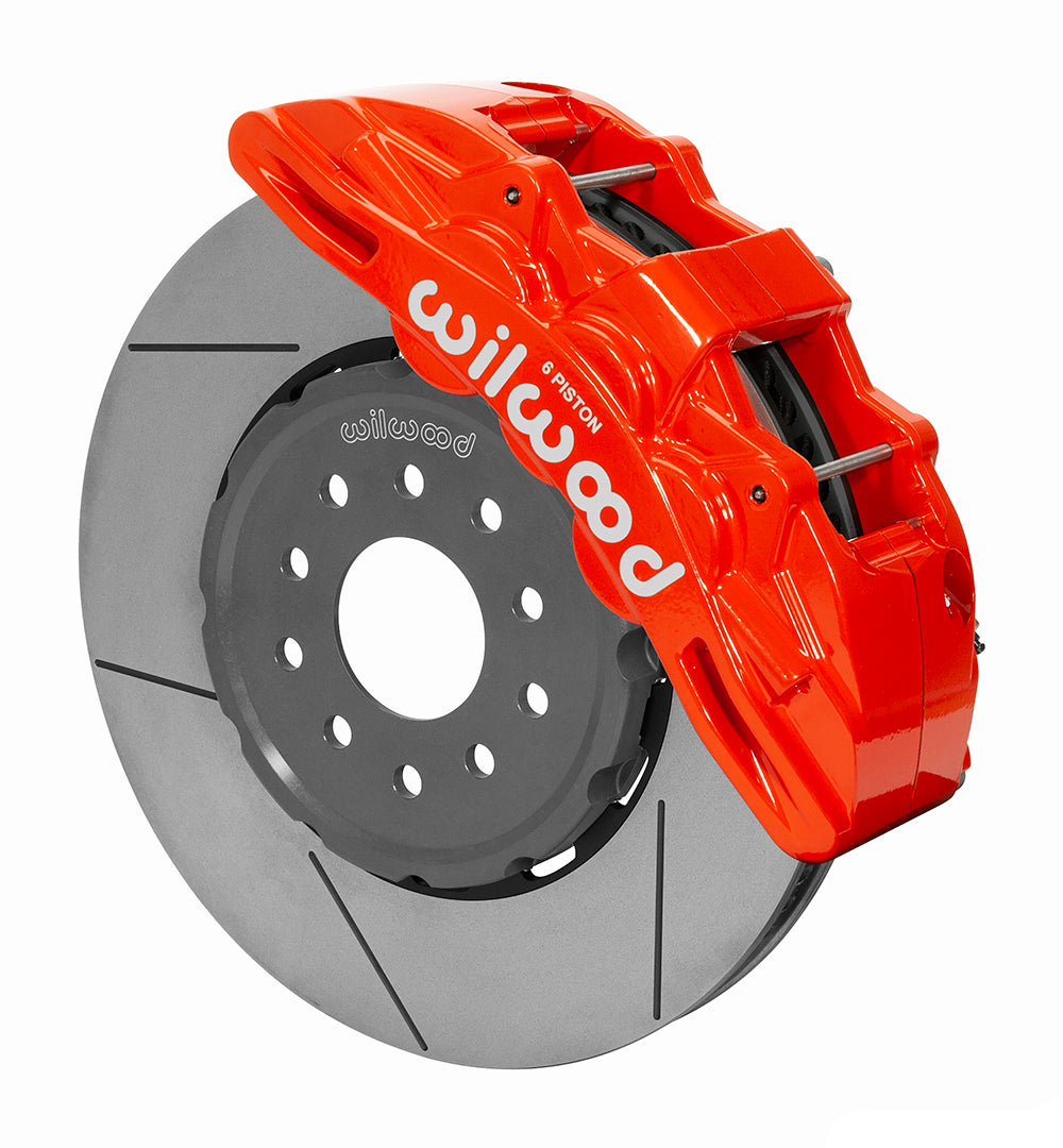 Wilwood SX6R Front Brake Kit 14in GT Slotted Red Corvette