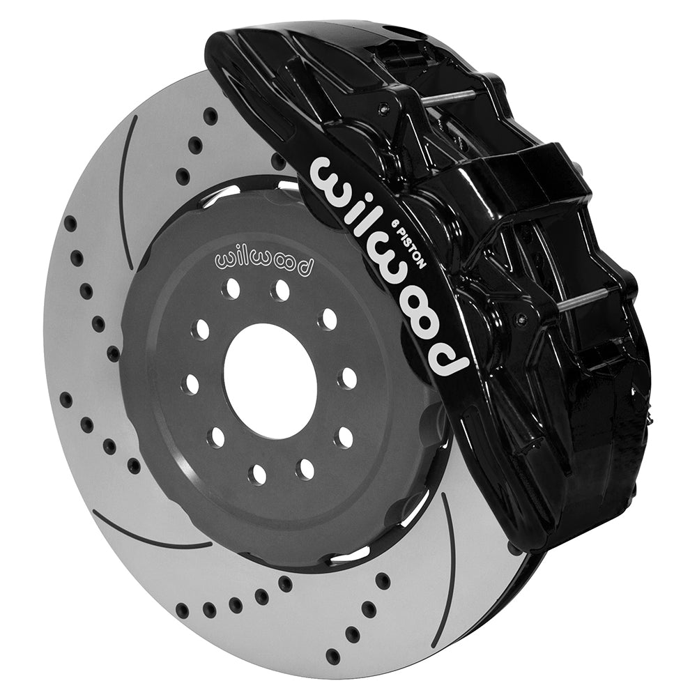 Wilwood SX6R Front Brake Kit 15in SRP Slotted/Drilled Black Corvette