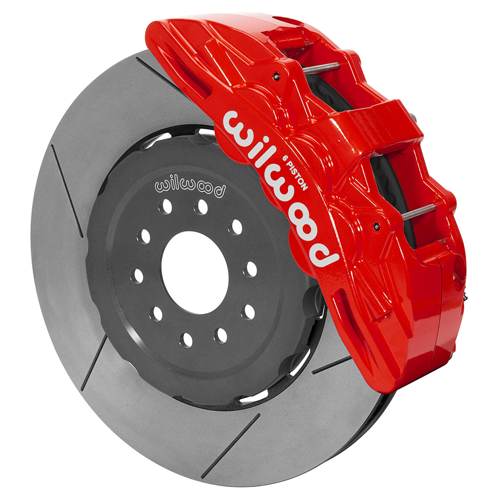 Wilwood SX6R Front Brake Kit 15in GT Slotted Red Corvette