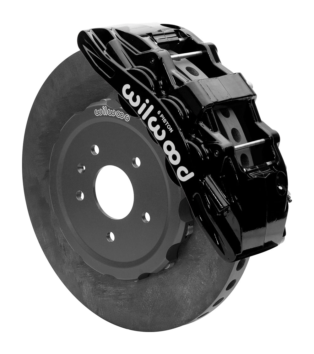 Wilwood SX6R WCCB Carbon-Ceramic Plain Face Black Corvette
