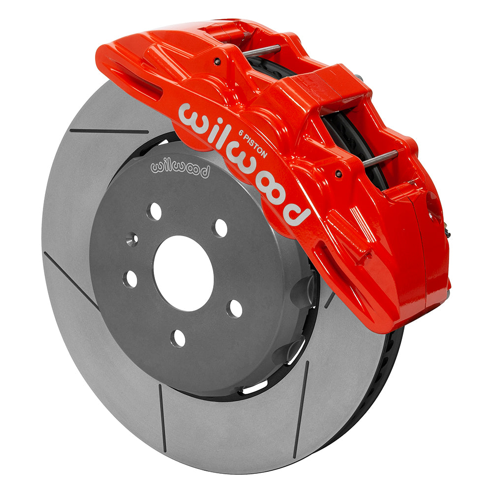 Wilwood SX6R Front Brake Kit 15in Lug Drive Red Rotor Camaro