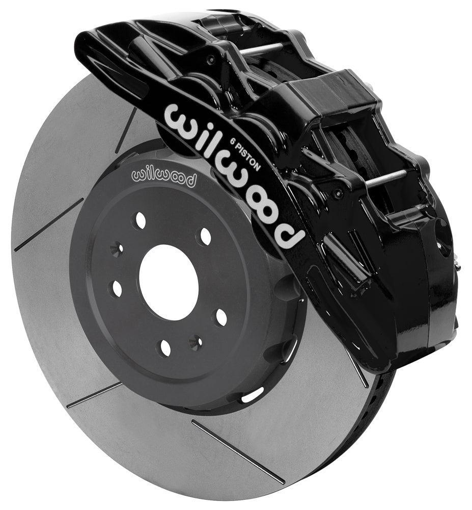 Wilwood SX6R Big Brake Dynamic Front Kit 15in Slotted Black C8 Corvette