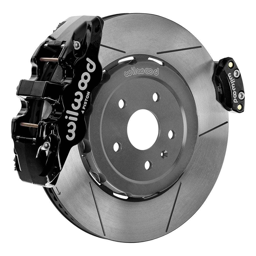Wilwood 20-23 Chevy Corvette C8 Aero4 Black Rear Big Brake Kit