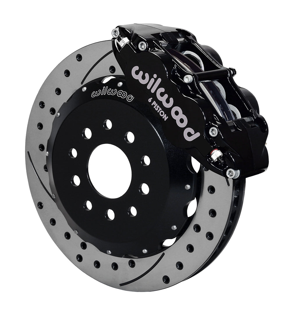 Wilwood Narrow Superlite 6R Front Hat Kit 13.06in Drilled Mustang