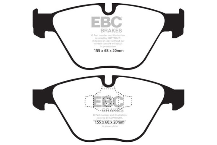 EBC 13+ BMW X1 2.0 Turbo (28i) Yellowstuff Front Brake Pads