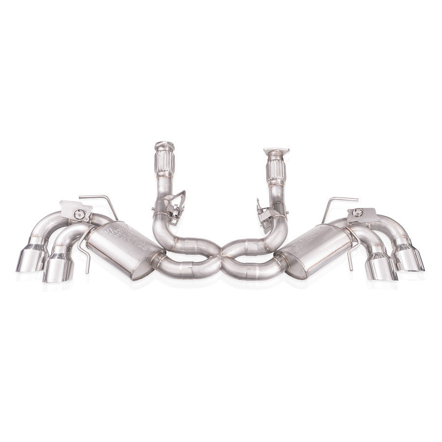 Stainless Works 20-21 Chevrolet Corvette C8 6.2L Redline Cat-Back Exhaust w/ Polished Tips