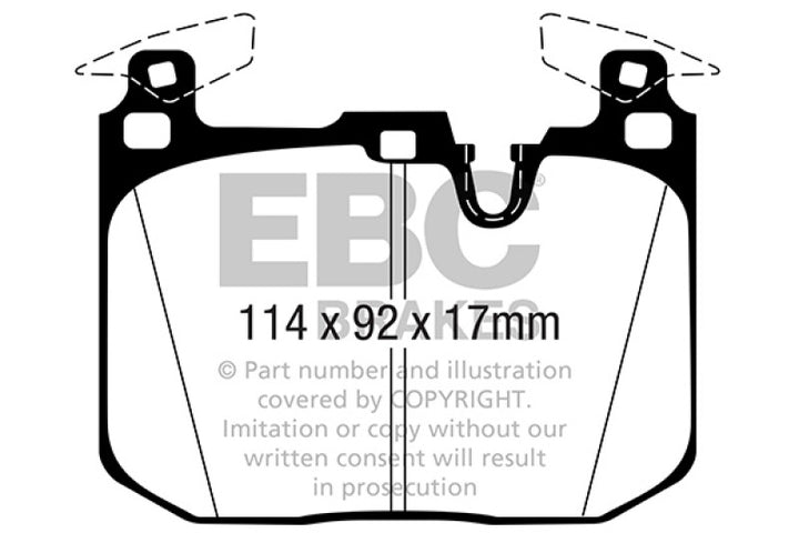 EBC 16-18 BMW M2 (F87) Bluestuff Front Brake Pads