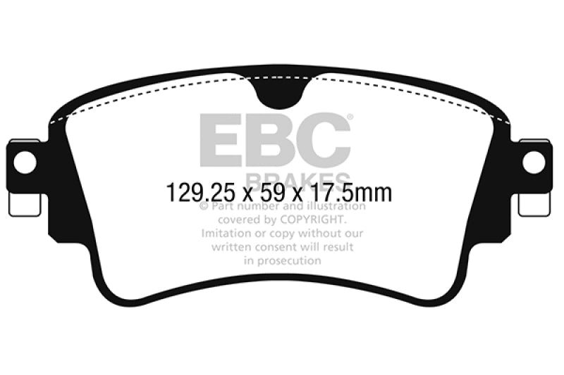 EBC 2018+ Audi A4 Allroad Quattro 2.0L Turbo Greenstuff Rear Brake Pads