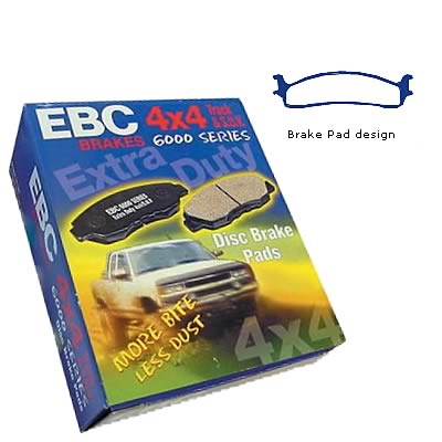EBC 06-11 Dodge Ram 1500 Mega Cab 2WD Greenstuff Front Brake Pads
