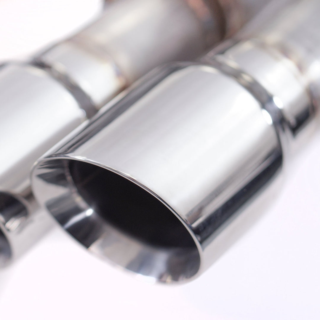 Stainless Works 2018+ Ford Mustang GT 3in Legend Series Catback H-Pipe w/Active Valves & Quad Tips
