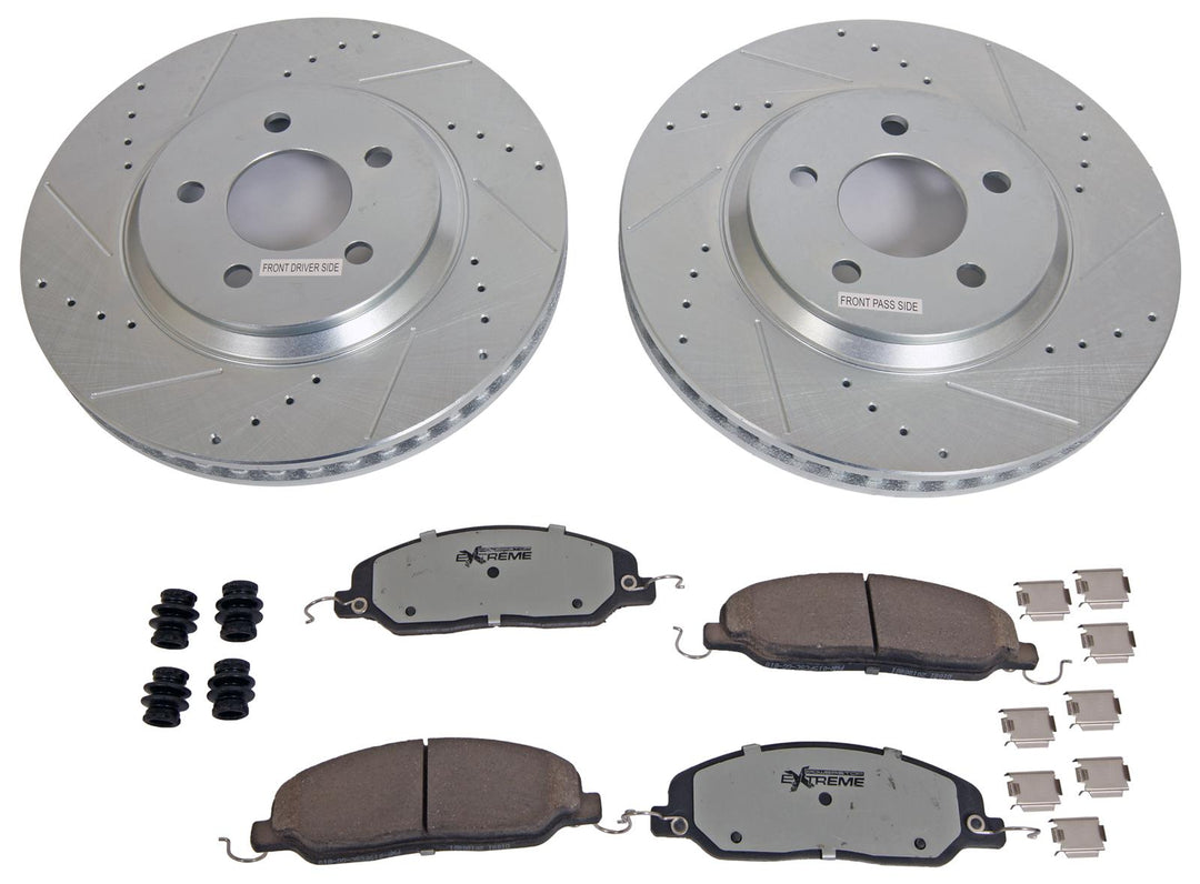 Power Stop 99-04 Ford Mustang Front Z26 Street Warrior Brake Kit