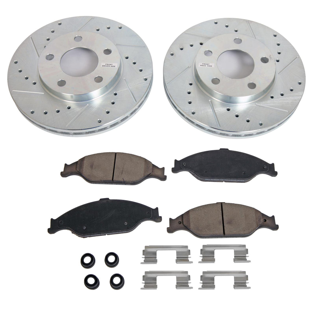 Power Stop 99-04 Ford Mustang Front Z23 Evolution Sport Brake Kit