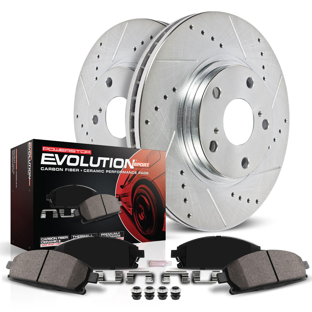 Power Stop K2167 Front Z23 Evolution Sport Brake Kit