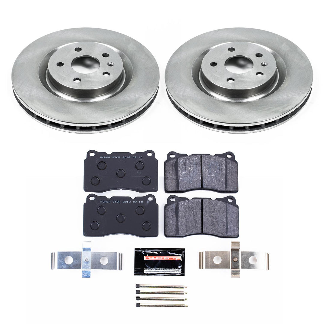 Power Stop 10-15 Chevrolet Camaro Front Track Day Brake Kit