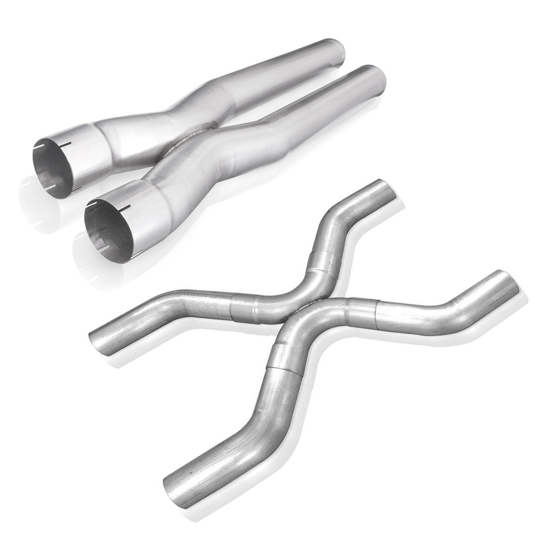 Stainless Works 3in X-Pipe (Parallel) w/ 4.125in Center-to-Center - 3in ID Expanded Inlets